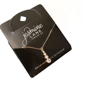Lot Of 3 New Jasmine Lane Gold Tone Necklace